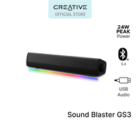 Creative Sound Blaster GS3 - Compact RGB Gaming Soundbar With Superwide™ Technology