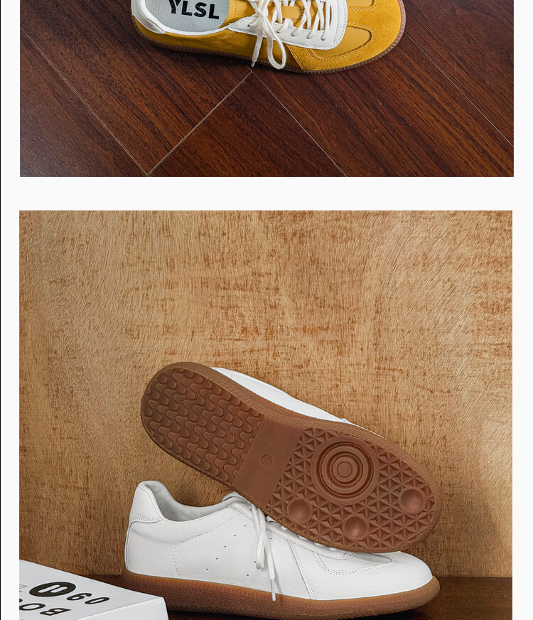 Leather Dequn Shoes Women's Spring 2025 New Style Casual Sport Soft Bottom Versatile Single Shoes Comfortable Breathable · v8