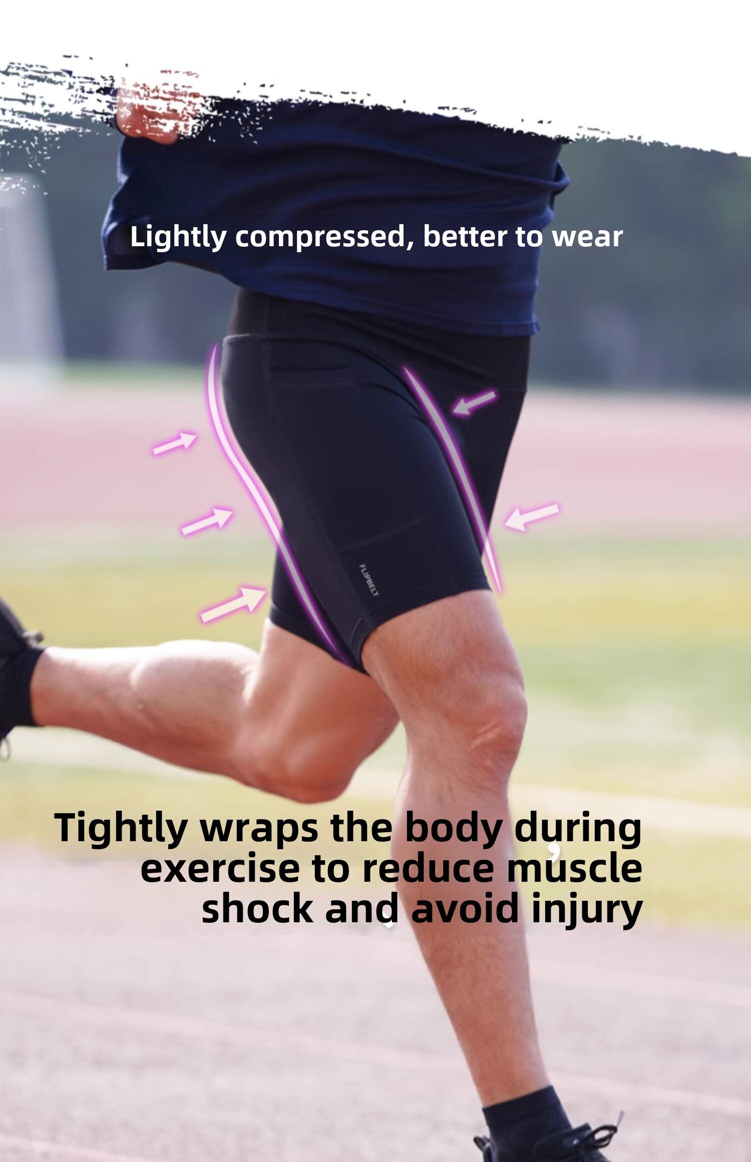 FlipBelt Competition Fanny Pack Pants Kangaroo Pants 20 Professional Running Shorts Quick Dry Sports Compression Pants for Men · v3