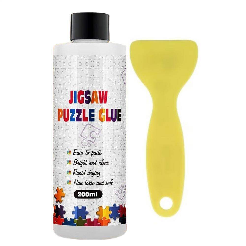 Puzzle glue special transparent glue for painting Quick Drying Clear Sealer With Applicator For Jigsaw Photo Fabric Art Craft