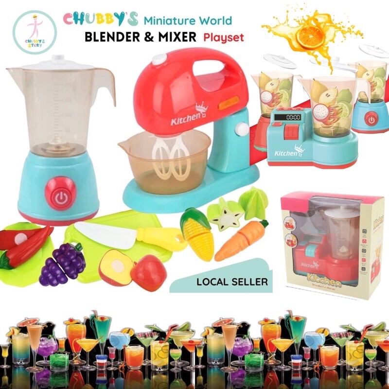  Melissa & Doug Smoothie Maker Blender Set with Play Food - 22  Pieces - Play Blender Mixer Toy for Kids Kitchen Ages 3+ : Toys & Games