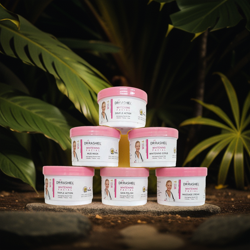 DR-RASHEL Whitening Facial Kit in Jars. 