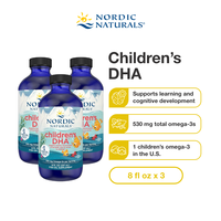 Nordic Naturals Childrens DHA 530mg Omega 3 237ml (8 fl oz) (Ages 1-6) - For Brain Development