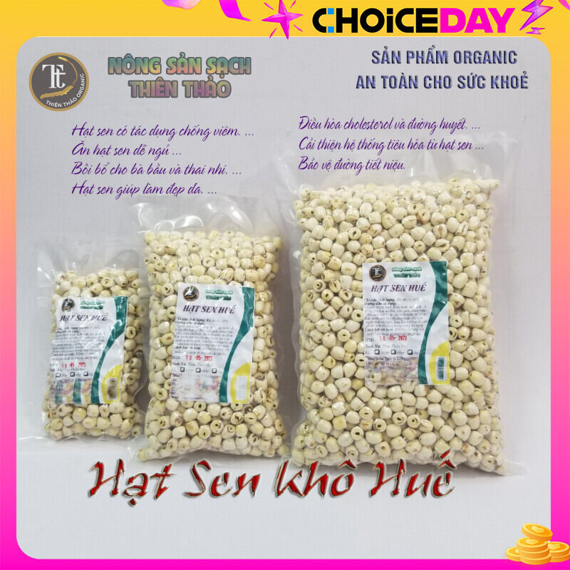 500g Hạt sen khô Huế loại 1 Thơm bở béo bùi Thiên Thảo Organic