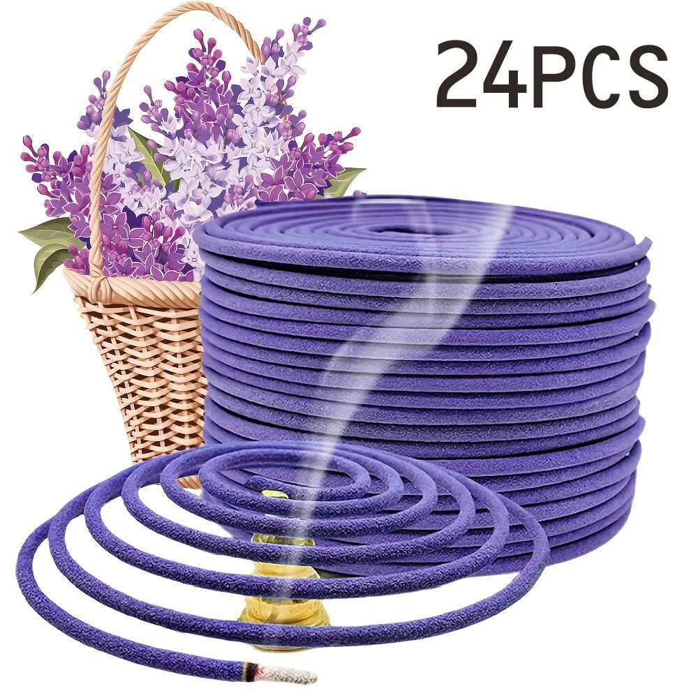 Lemongrass Lavender Essential Oil Coils Aromatherapy For Meditation Yoga Outdoor Poolside Patio Porch Deck Camping Long Burning