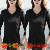 QIAOXIZI | Large Size Loose Fit Autumn New Womens Long Sleeve T-Shirt