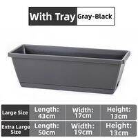 ZHUOLESHI | Rectangular Long Slim Planting Pot