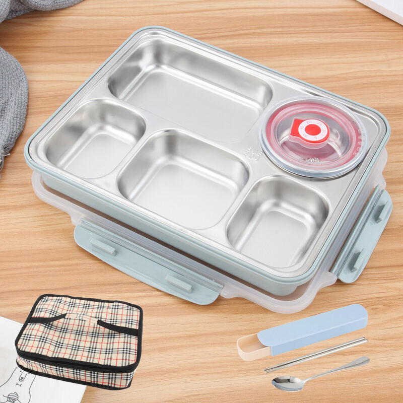 Korean 304 Stainless Steel Insulated Lunch Box Adult Compartment Lunch ...