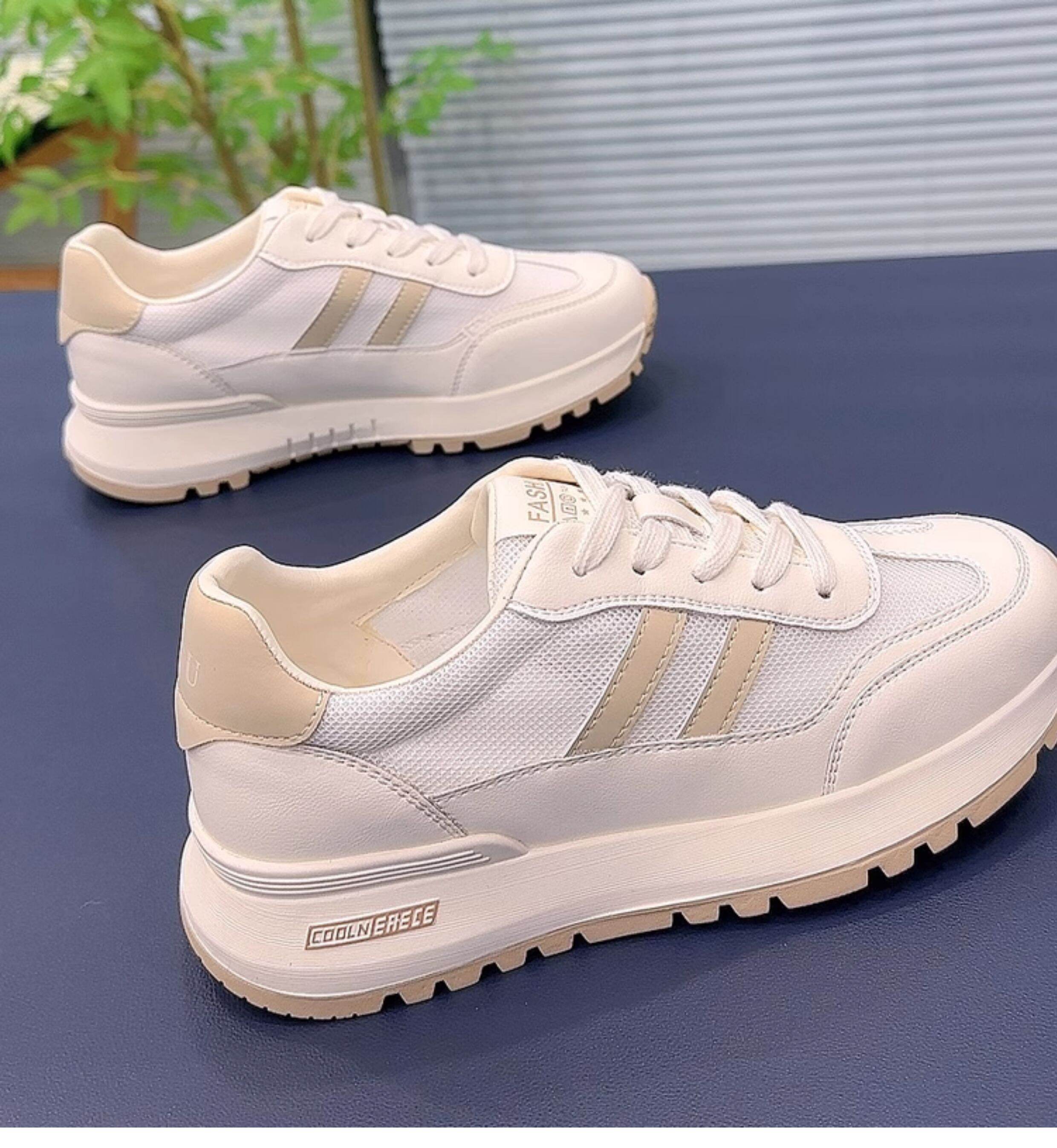 Zapatillas de malla de verano para mujer, zapatillas deportivas informales, estilo papá, modernas, sin cordones, punta redonda, tacón medio, calzado cómodo y a la moda