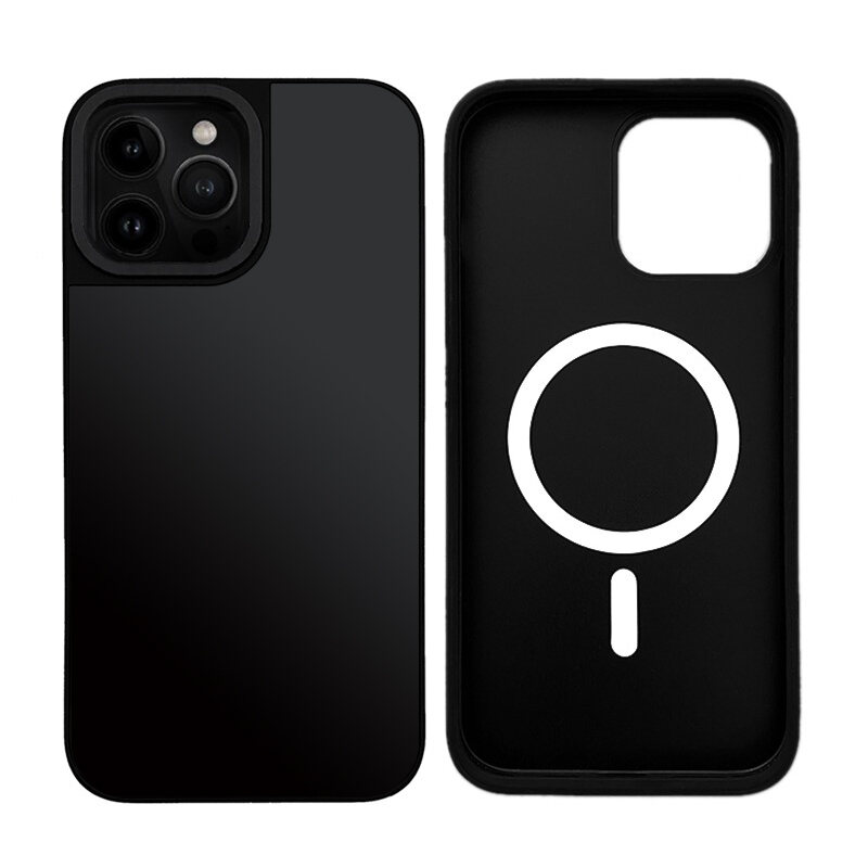 MagSafe Compatible Mirror Finish Phone Case for   16Pro 16Pro Max 15Pro Max 14Pro And 14Pro Max Simple Design Silicone Material. 
