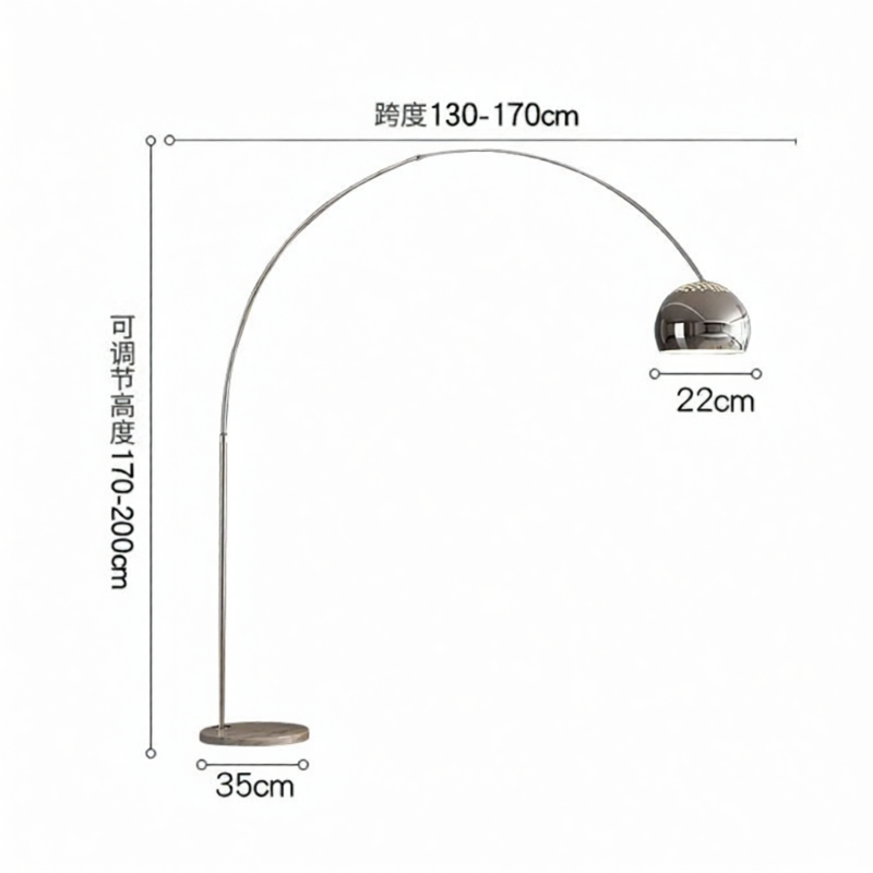 SHEJISHIBULUO | Marble Arc Decorative Floor Lamp