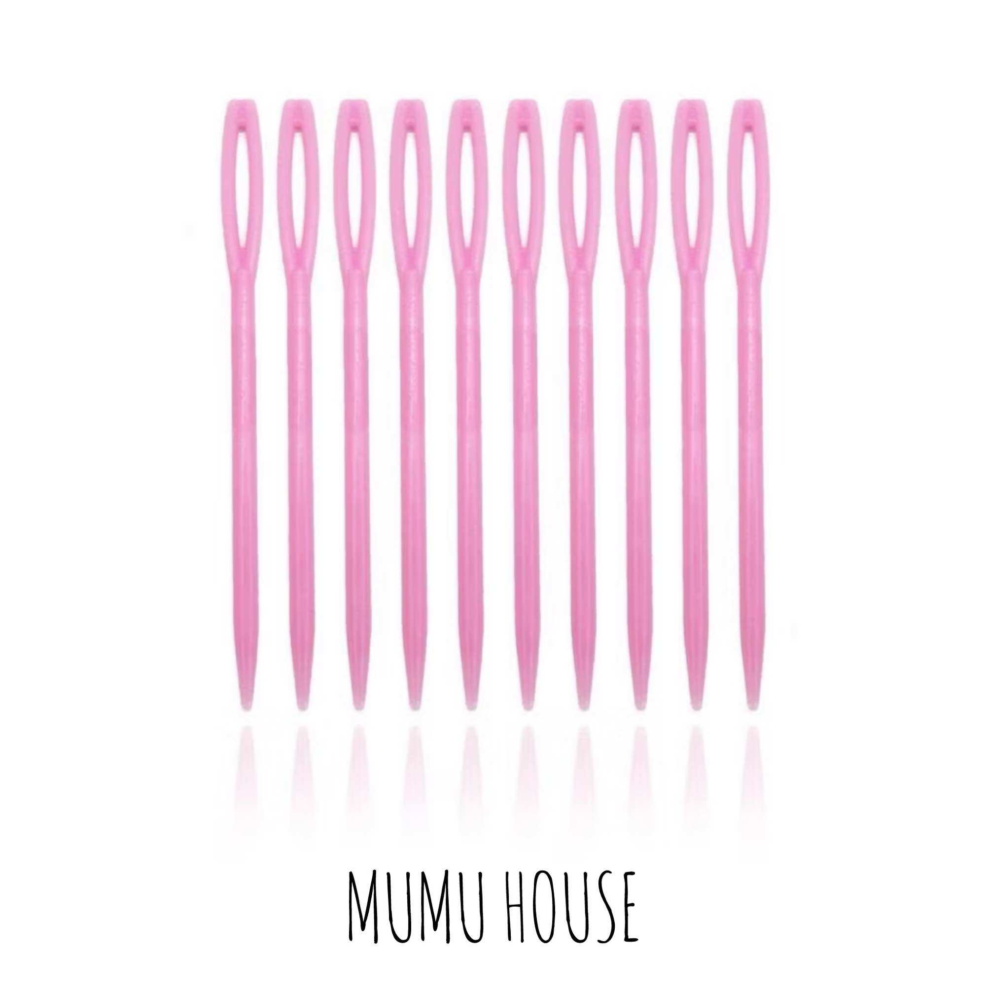 【SG Ready Stock】 Plastic Sewing Needles Knitting Crochet Hooks Sweater Clothing Weaving Tools