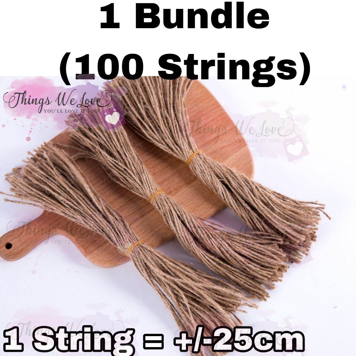 [SG] [FREE SHIP] 10m 30m Brown Art Kraft String Hemp Twine Jute Gift Wrap Tag Holders Hanger Card Making Flower Rope Thread