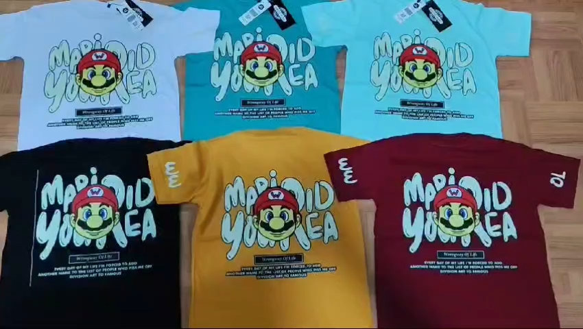 Kaos distro anak laki laki usia 3-4 tahun 5-6 tahun 7-8 tahun Motif Mario / kids