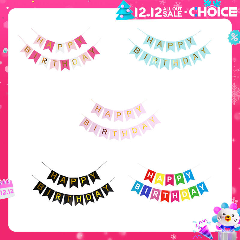 5 m Happy Birthday Banner Best Seller 1 Set Party Banner Title Party Trang trí Party Banner Cần trang trí Giáng sinh cho các ý tưởng quà tặng giáng sinh tại nhà