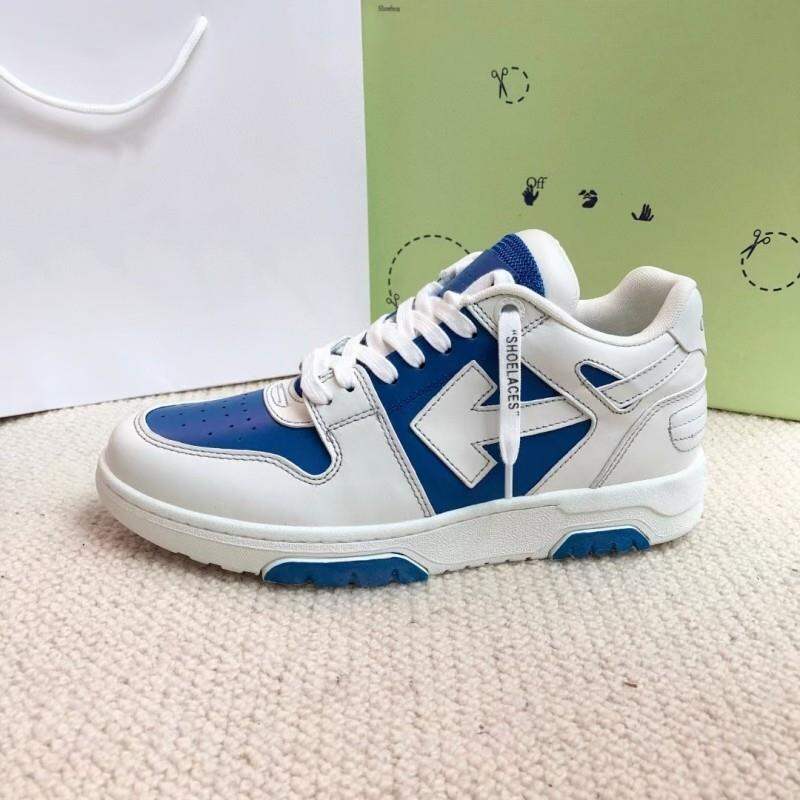 Off-White Thick-Heeled Casual Sports Shoes Unisex Fashionable Leisure Sneakers Luxury Women's Flat Footwear round Toe Mesh Inner · v10