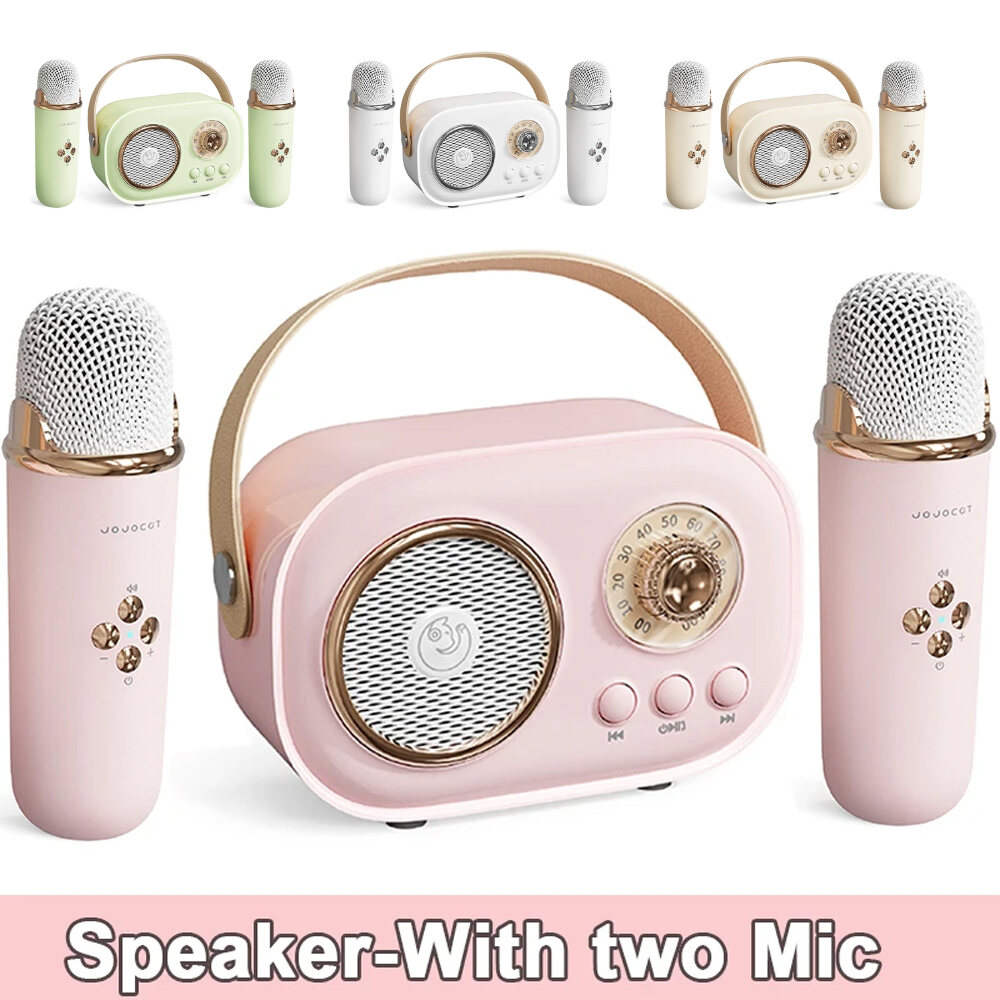 DASHACHUAN | Bluetooth Speaker Karaoke With 2 Wireless Microphones