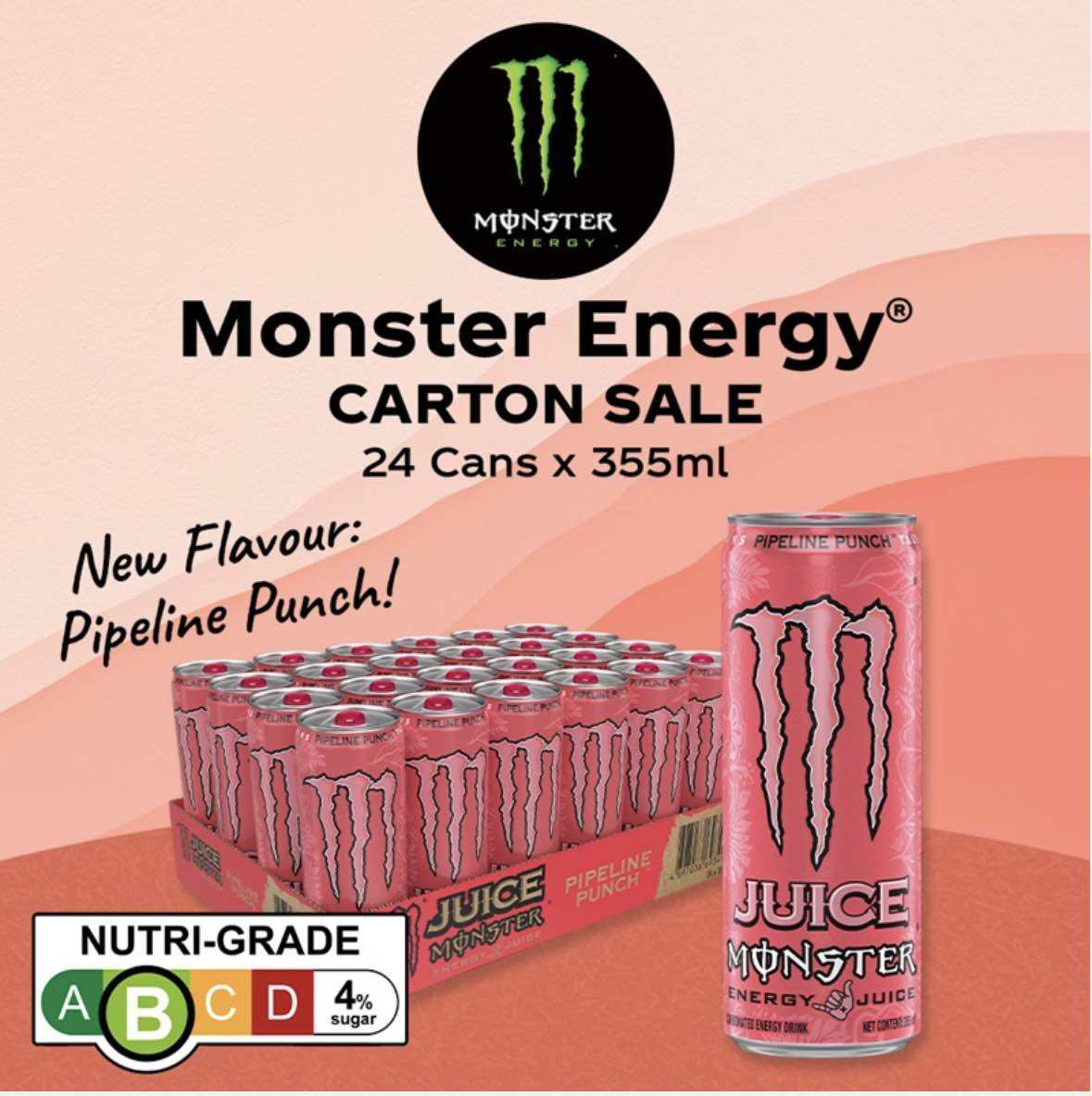 MONSTER ENERGY PIPELINE PUNCH 24本入り MONSTER ENERGY アサヒ モンスター パイプラインパンチ 500ml