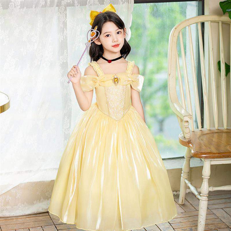 Princess Belle Dress For Kids - Halloween Costume, Birthday Party, Cosplay, Disney  Belle | Lazada Singapore