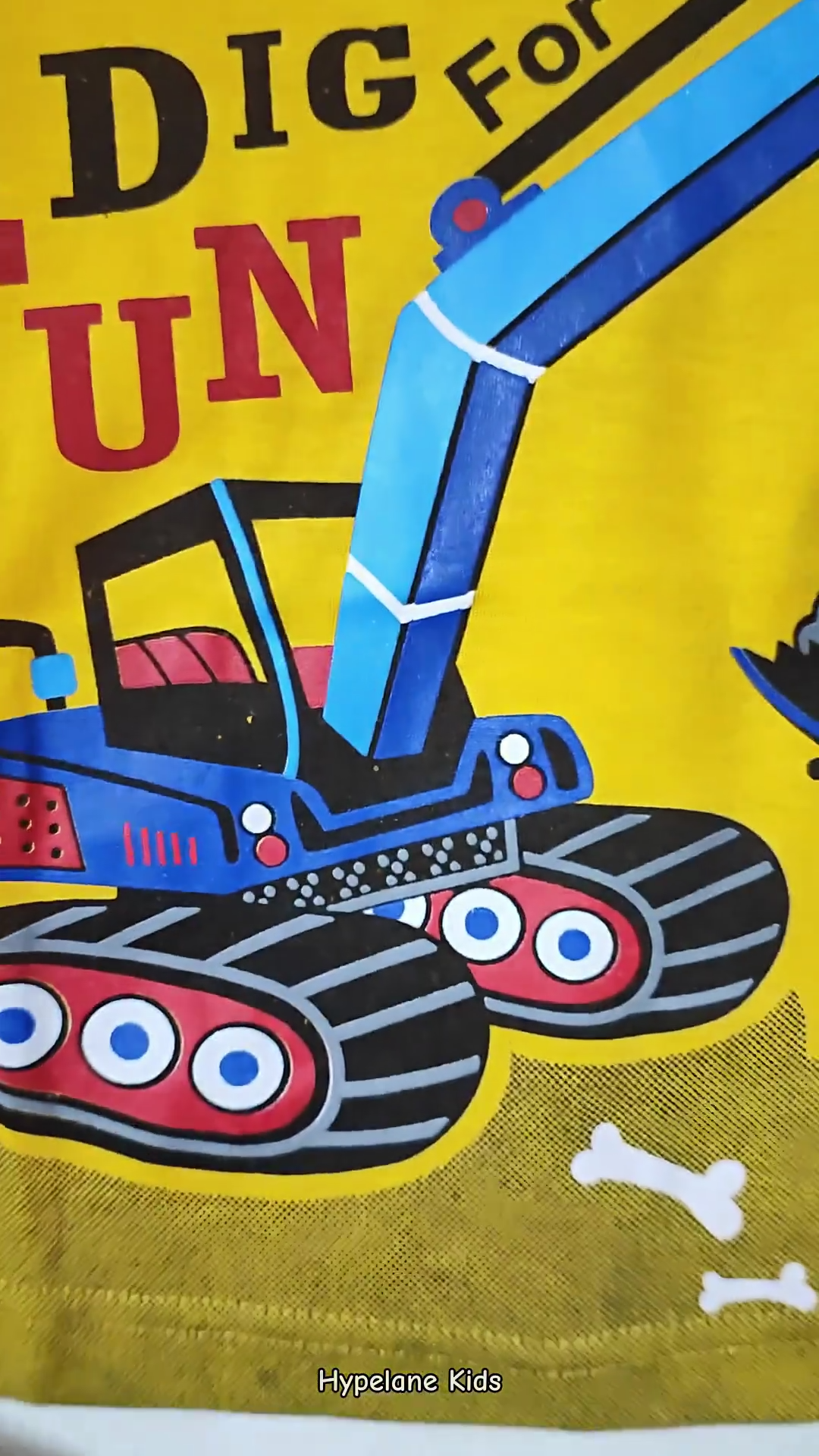 Baju Kaos Distro Anak Laki Laki Keren Import ( 42 Kuning Ekskavator ) Size XL ( 7-8 Thn ) - Hypelane Kids - HT2