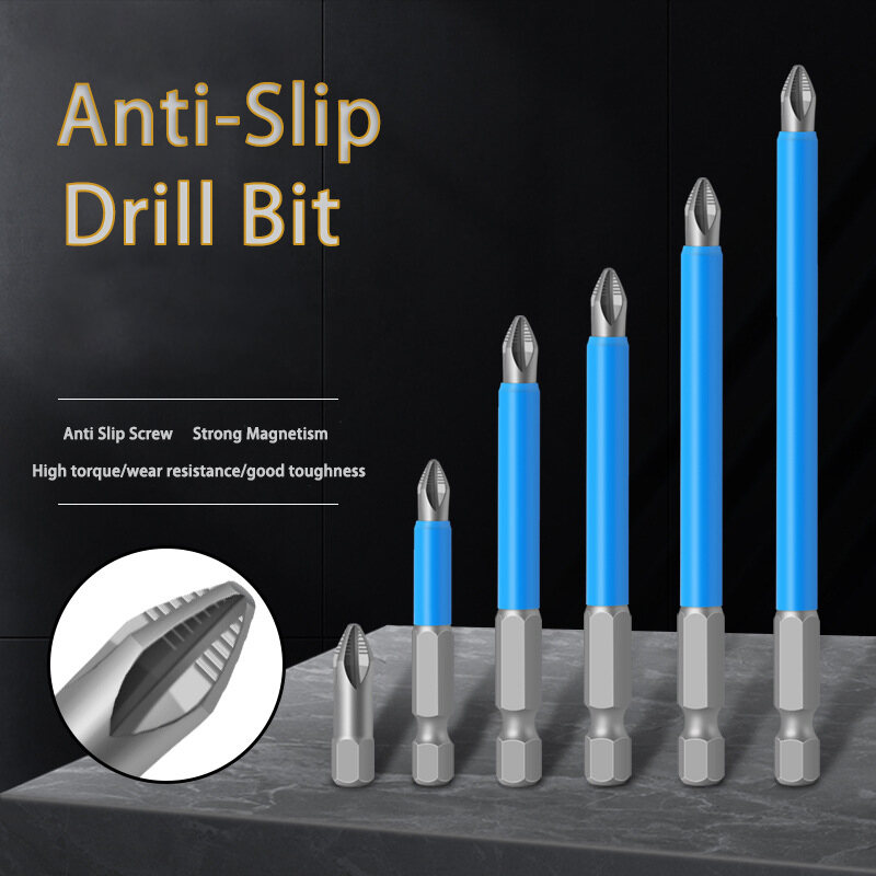 Magnetic Anti-Slip Drill Bit 7 pcs Anti Slip Screw Extractor and Magnetic Screwdriver Bit Set