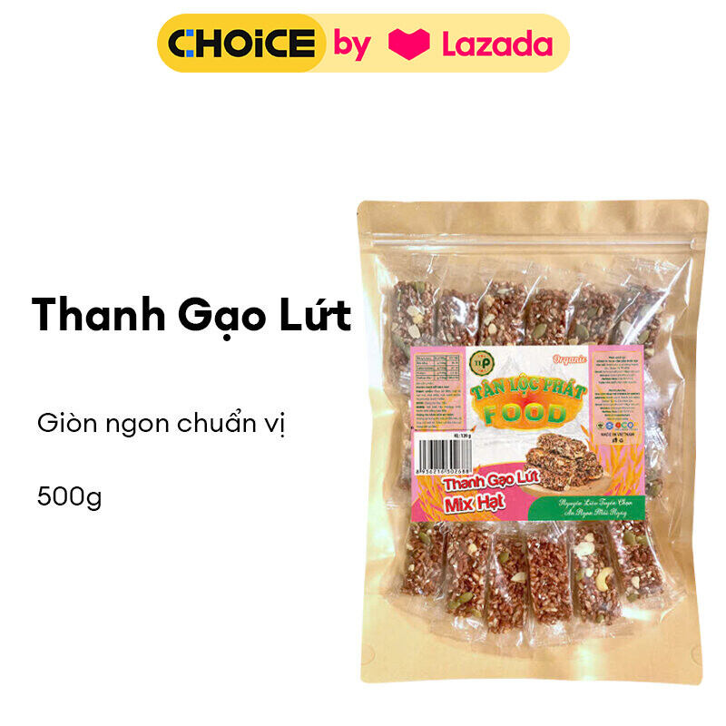 THANH CƠM GẠO LỨT BỊCH 500G | TÂN LỘC PHÁT FOOD