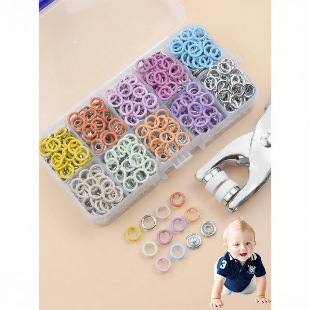 Snap Fastener Installation Kit No Sew Snap Buttons Invisible Button Set