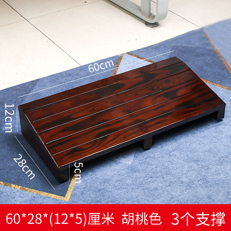 Office Footstool AntiCurling Two Legs Foot Stool under Table Solid