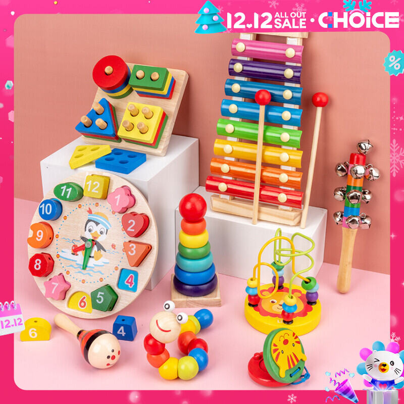 Children's enlightenment eight-tone piano wooden percussion small xylophone boys and girls early education baby toys