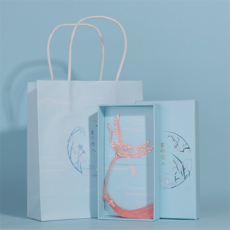 Retro Metal Leaf Vein Bookmarks Tassel Hollow out Lotus Birthday Teachers Day Gifts Cultural Artistic Business Supplies