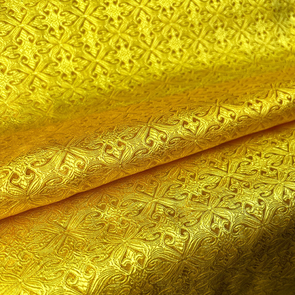 Brocade Jacquard Fabric Damask Flower Pattern DIY Sewing Cushion Cover Kimono Pillowcase Bags Cheongsam Clothing Mongolian Robe