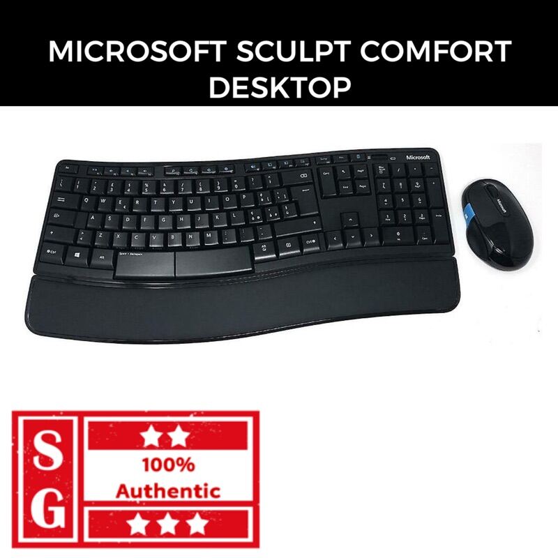 microsoft sculpt ergonomic desktop wireless keyboard and number pad