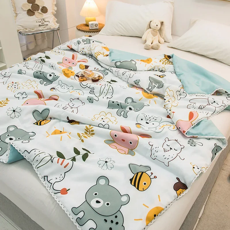 Air Conditioning Quilt Summer Cool Quilt Thin Summer Quilt Spring and Autumn Double Single Dormitory Children Quilt Core Summer Thin Quilt Summer Quilt